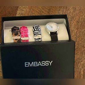 New Embassy ladies watch plus interchangeable bands